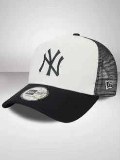 New York Yankees Team Colour White A-Frame Trucker Cap