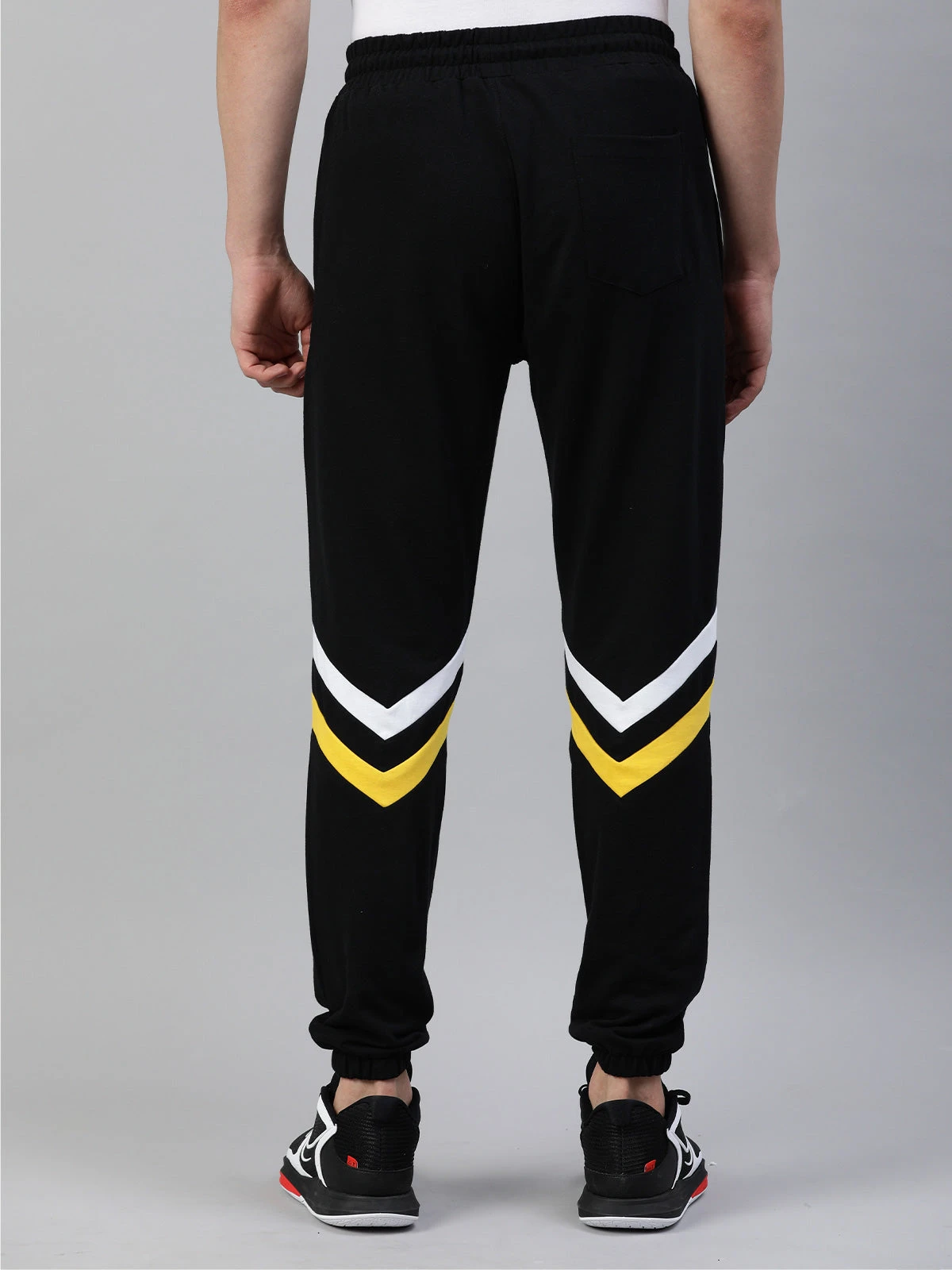 Warriors: Contrast Stripe Joggers - Black - Image 3