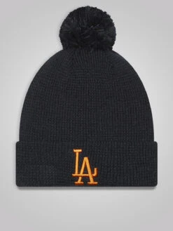 LA Dodgers Pop Navy Bobble Beanie Hat