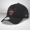 Chicago Bulls Foil Pack Black A-Frame Trucker Cap