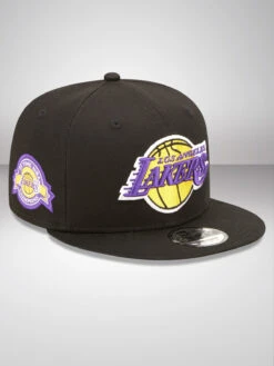 LA Lakers Team Side Patch Black 9FIFTY Snapback Cap