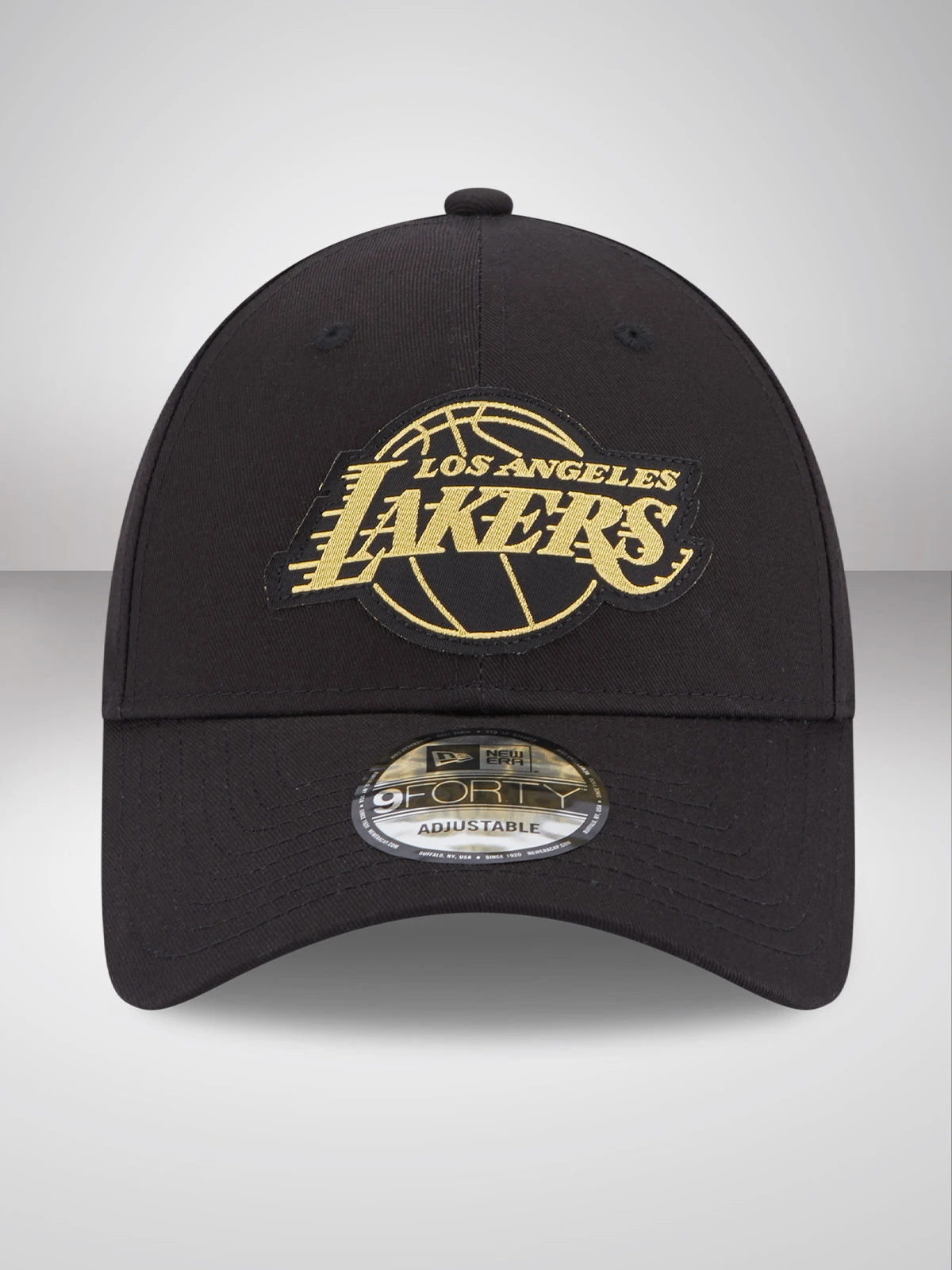 LA Lakers Metallic Badge Black 9FORTY Adjustable Cap - Image 3
