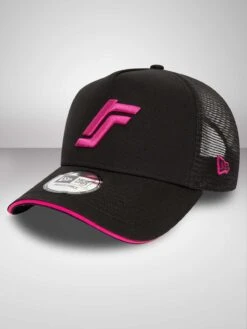 RS: Pop Color Black Trucker Cap