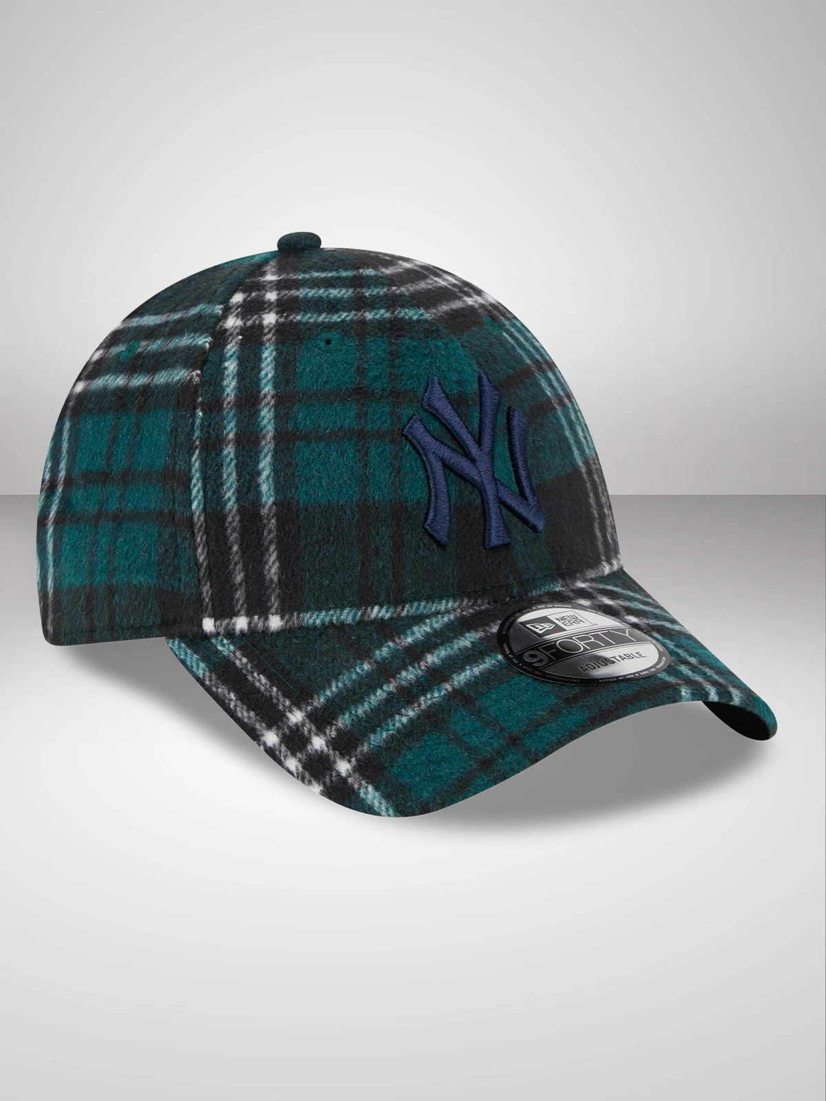 New York Yankees Check Green 9FORTY Adjustable Cap - Image 2