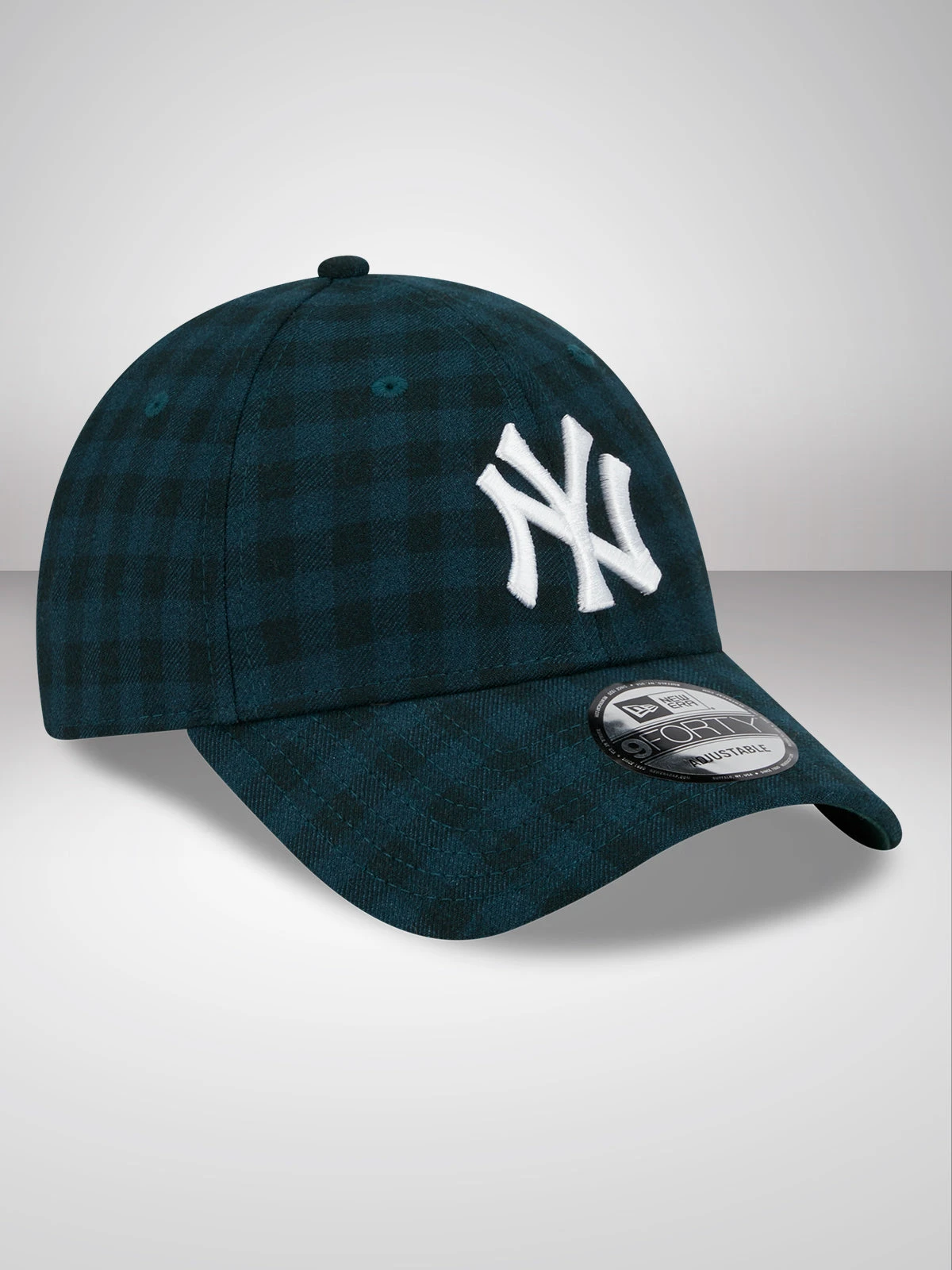 New York Yankees Flannel Dark Green 9FORTY Adjustable Cap - Image 2