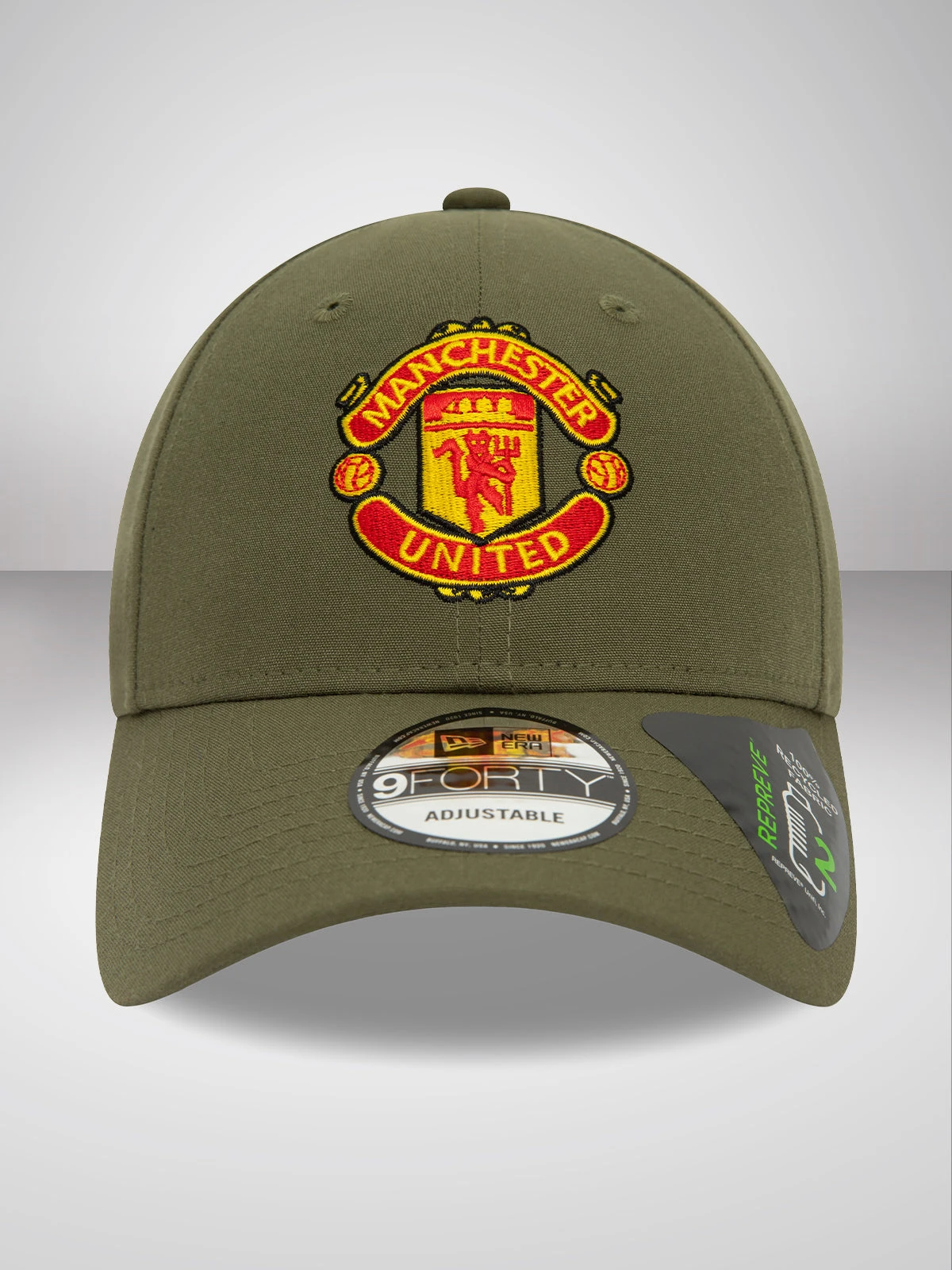 NEW ERA Manchester United Olive 9FORTY Adjustable Repreve Cap - Image 3