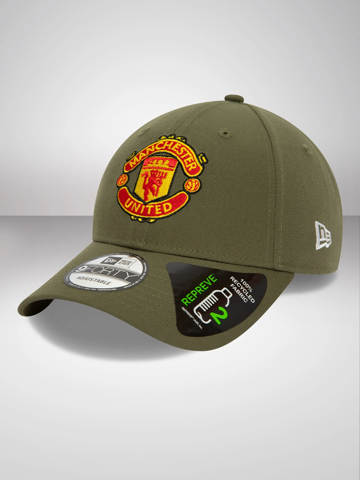 NEW ERA Manchester United Olive 9FORTY Adjustable Repreve Cap