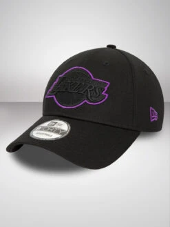 LA Lakers Metallic Outline Black 9FORTY Adjustable Cap