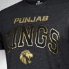 PBKS: Varsity T-Shirt Gold Foil - Anthra Melange