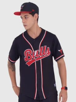 NBA Chicago Bulls: Typography Baseball Shirt