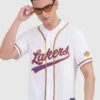 NBA Los Angeles Lakers:Typography Baseball Shirt