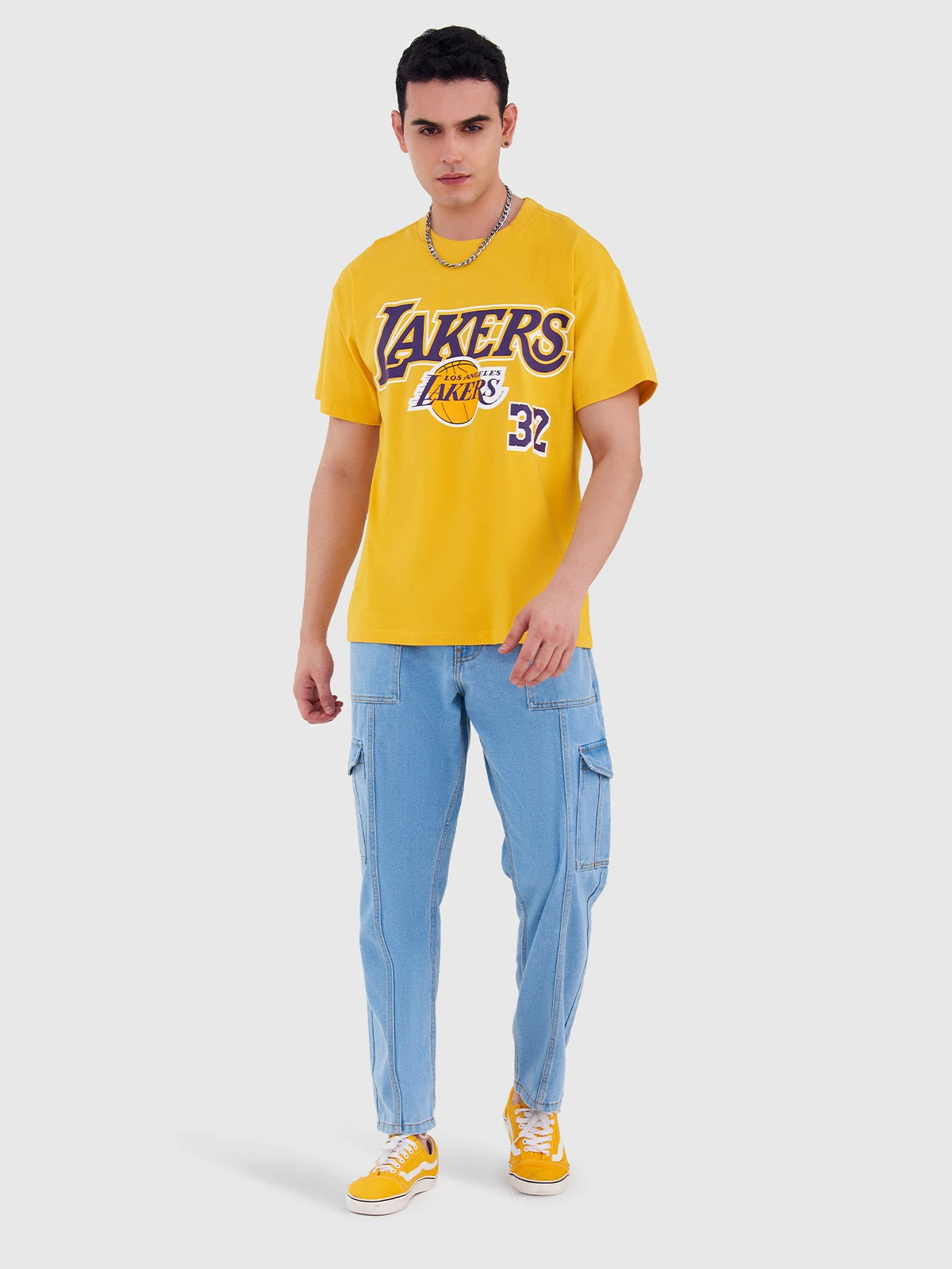 Magic Johnson Classic Numbered Oversized T-Shirt - Image 5