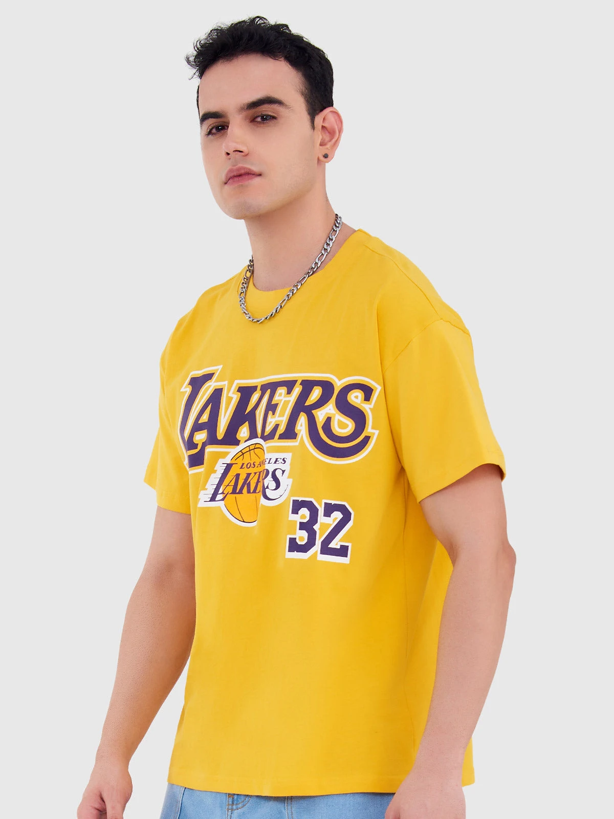 Magic Johnson Classic Numbered Oversized T-Shirt - Image 2