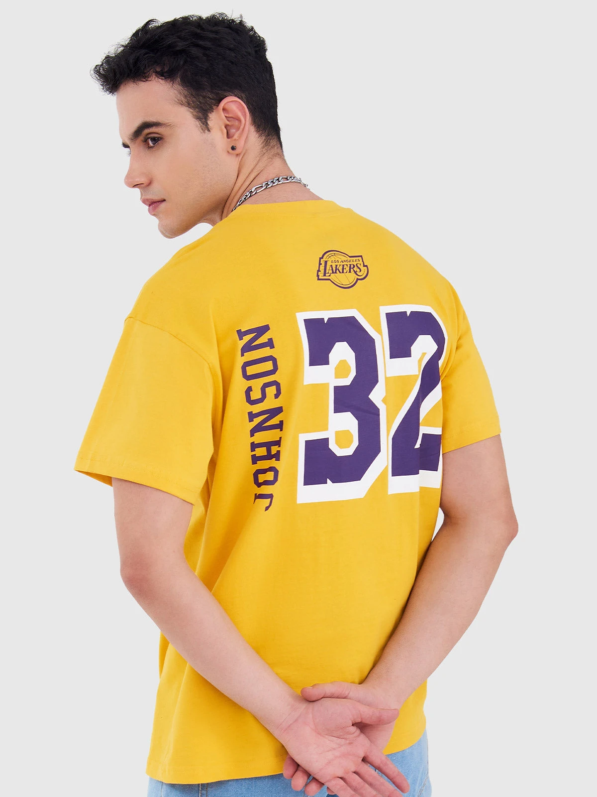 Magic Johnson Classic Numbered Oversized T-Shirt - Image 3