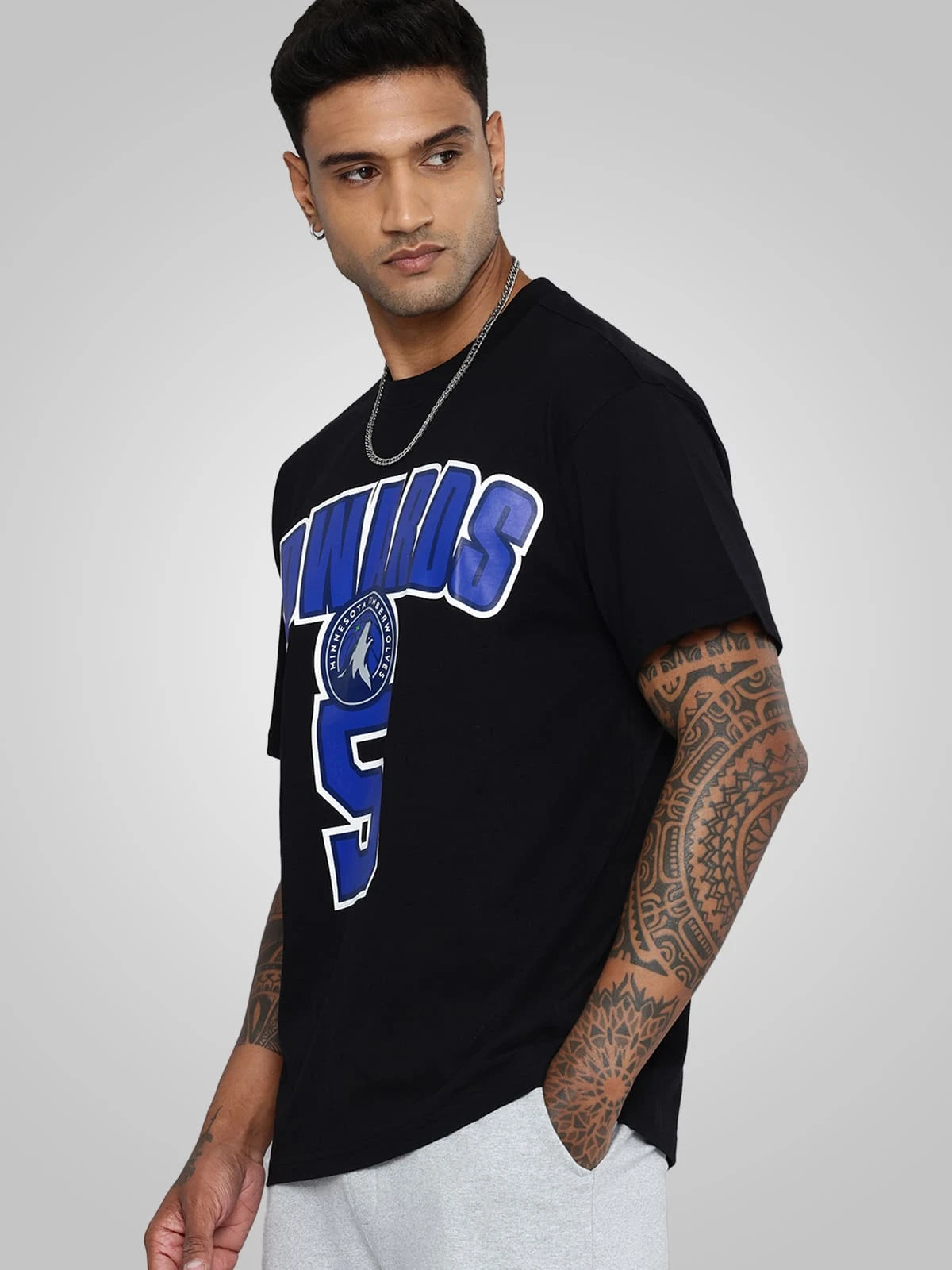 Anthony Edwards Printed Oversized T-Shirt - Image 2