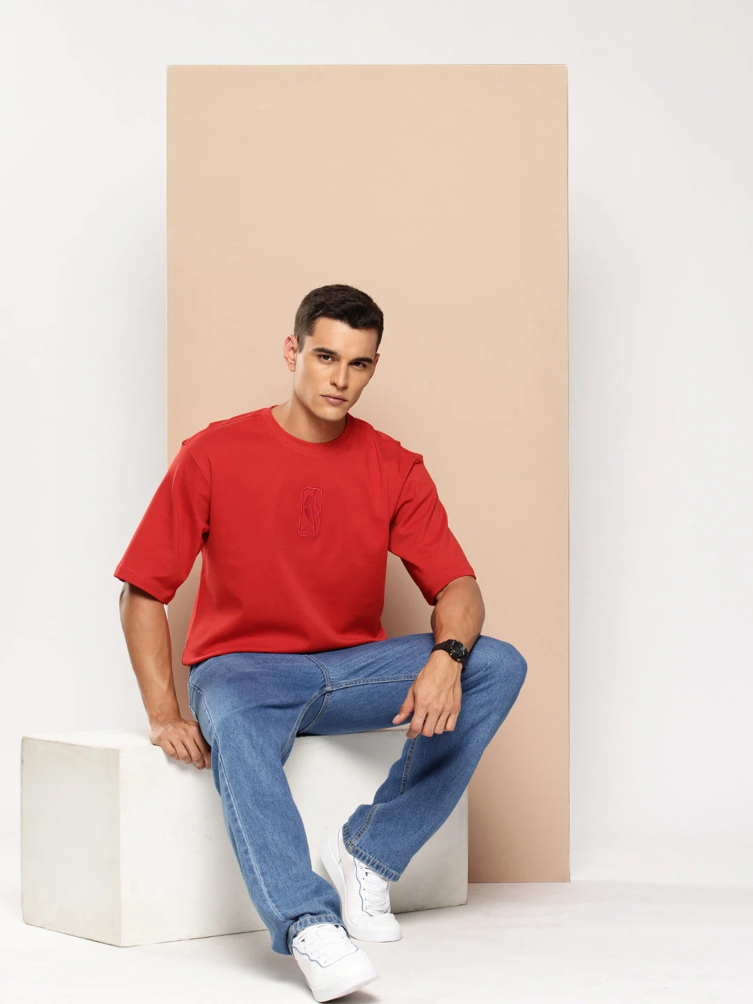 NBA Logoman Tonal Oversized T-Shirt - Image 5