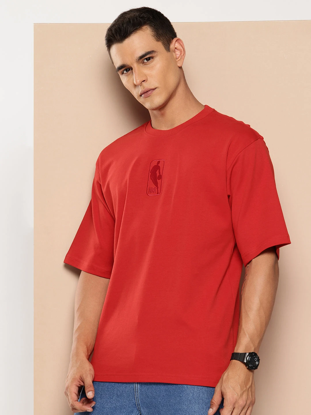NBA Logoman Tonal Oversized T-Shirt - Image 3