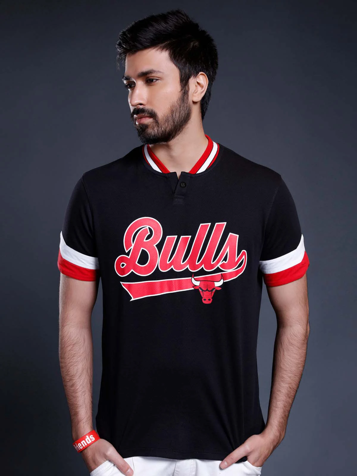 Chicago Bulls Bomber Henley