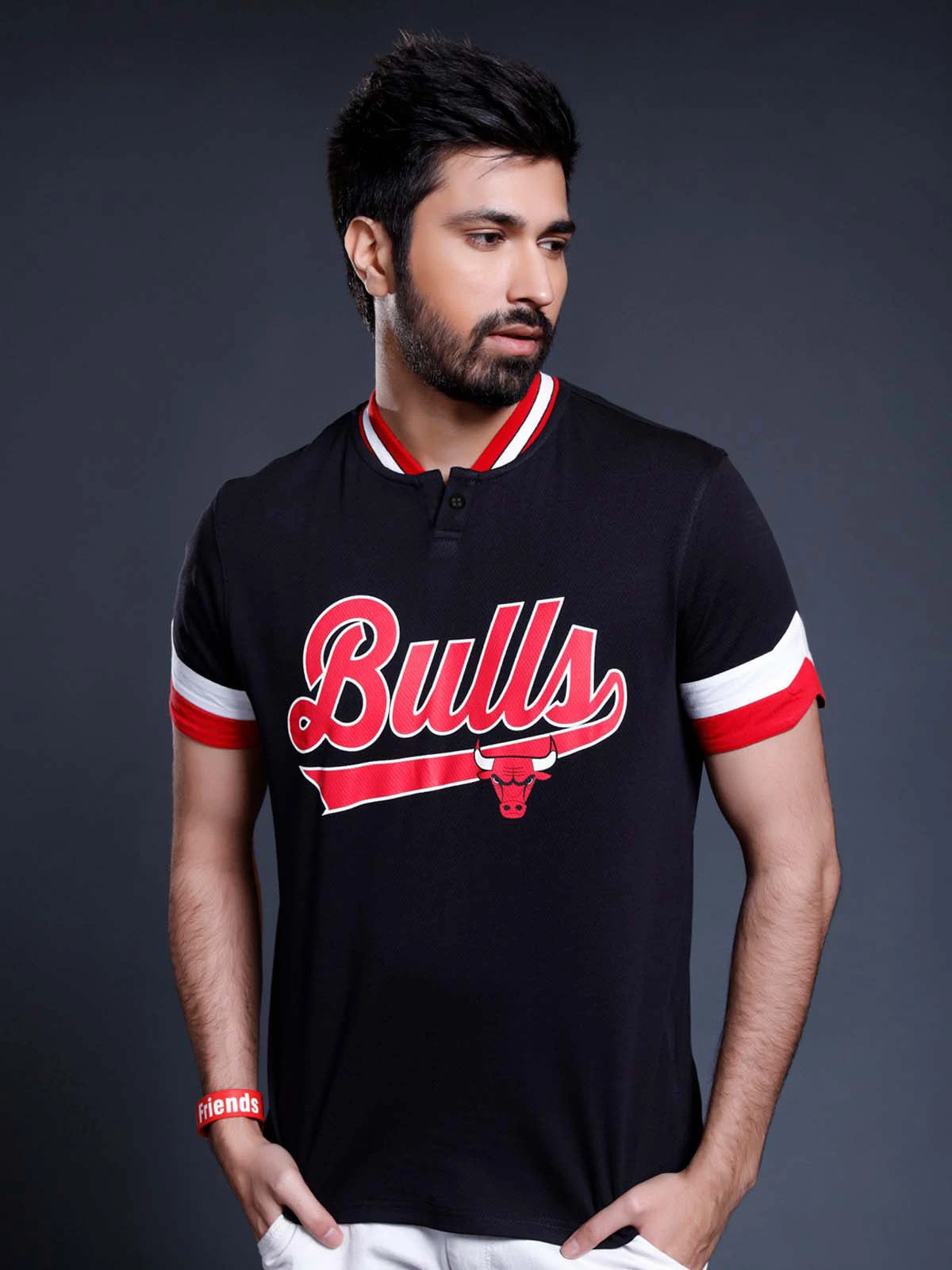 Chicago Bulls Bomber Henley - Image 4