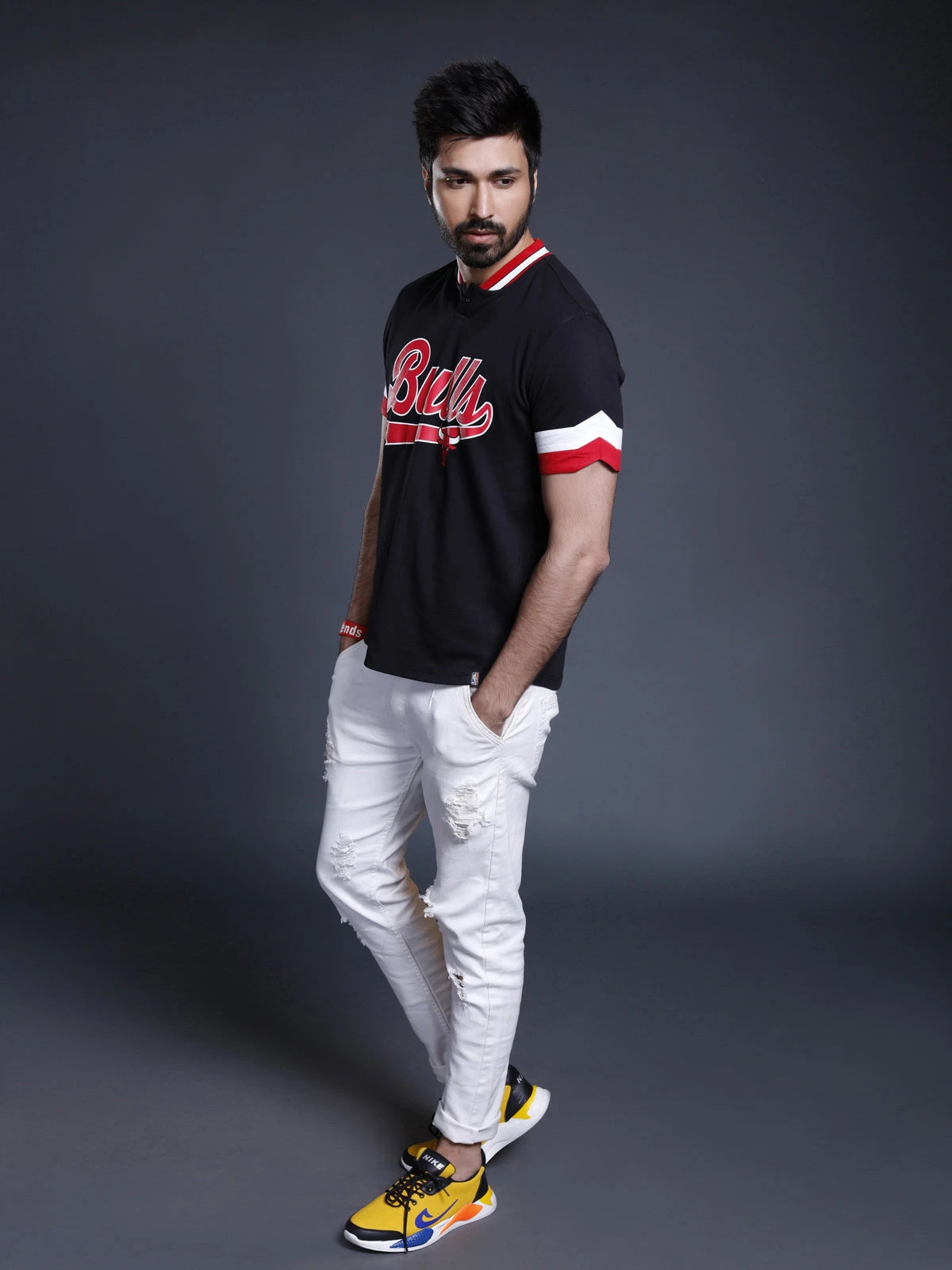 Chicago Bulls Bomber Henley - Image 3