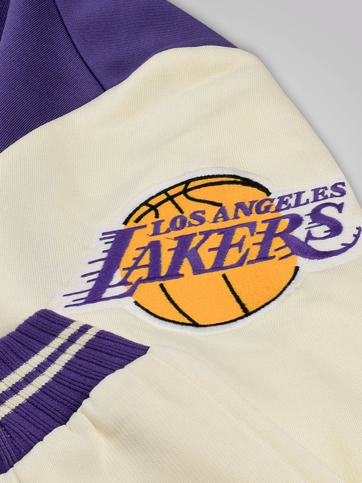 Los Angeles Lakers: Letterman Jacket - Purple - Image 4