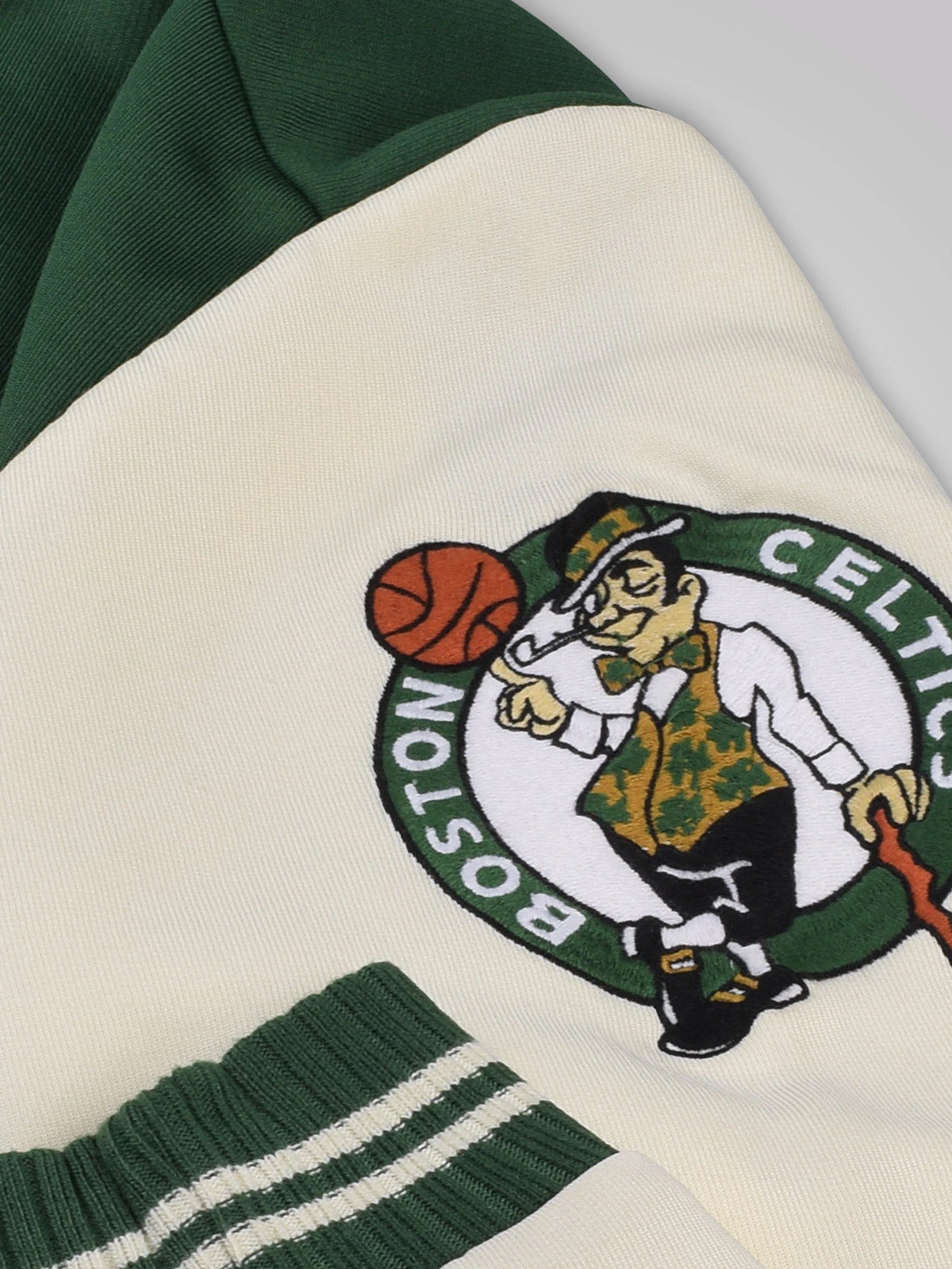 Boston Celtics: Letterman Jacket - Green - Image 4