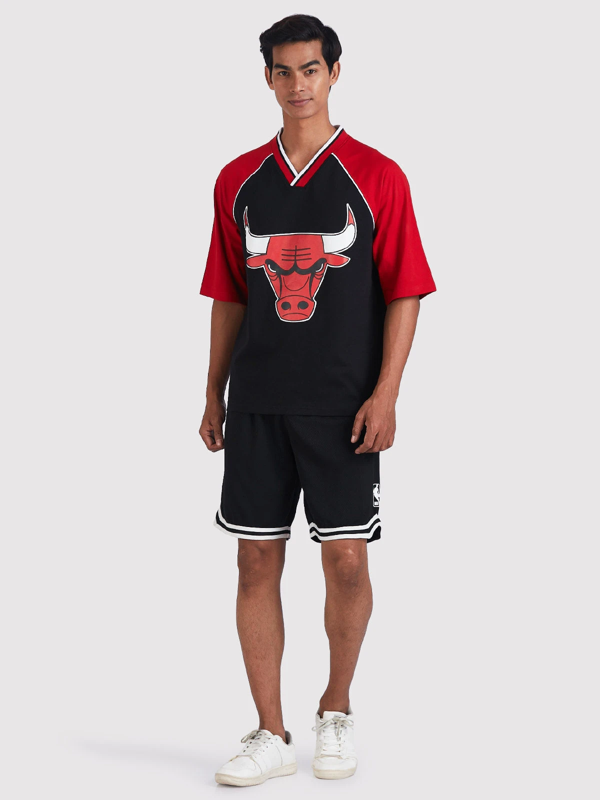 Chicago Bulls Contrast Colour Oversized T-Shirt - Image 7
