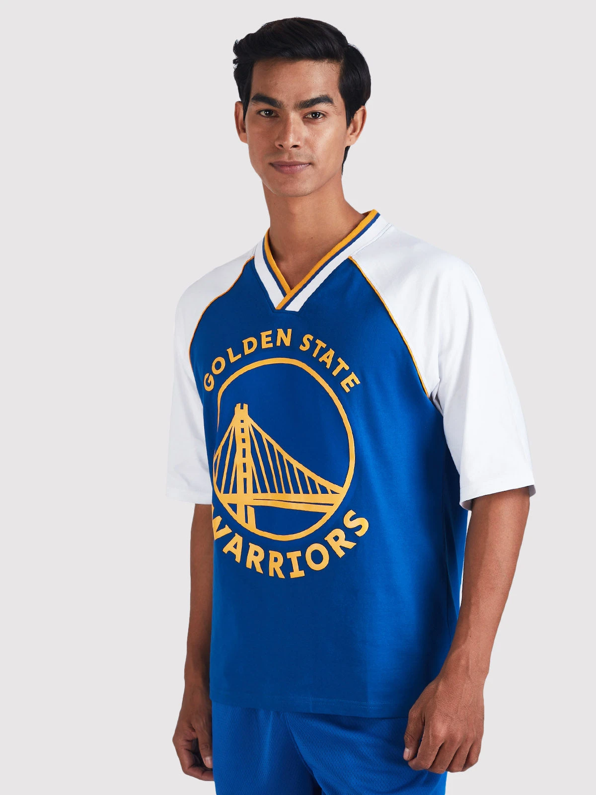 Warriors Contrast Colour Oversized T-Shirt - Image 5