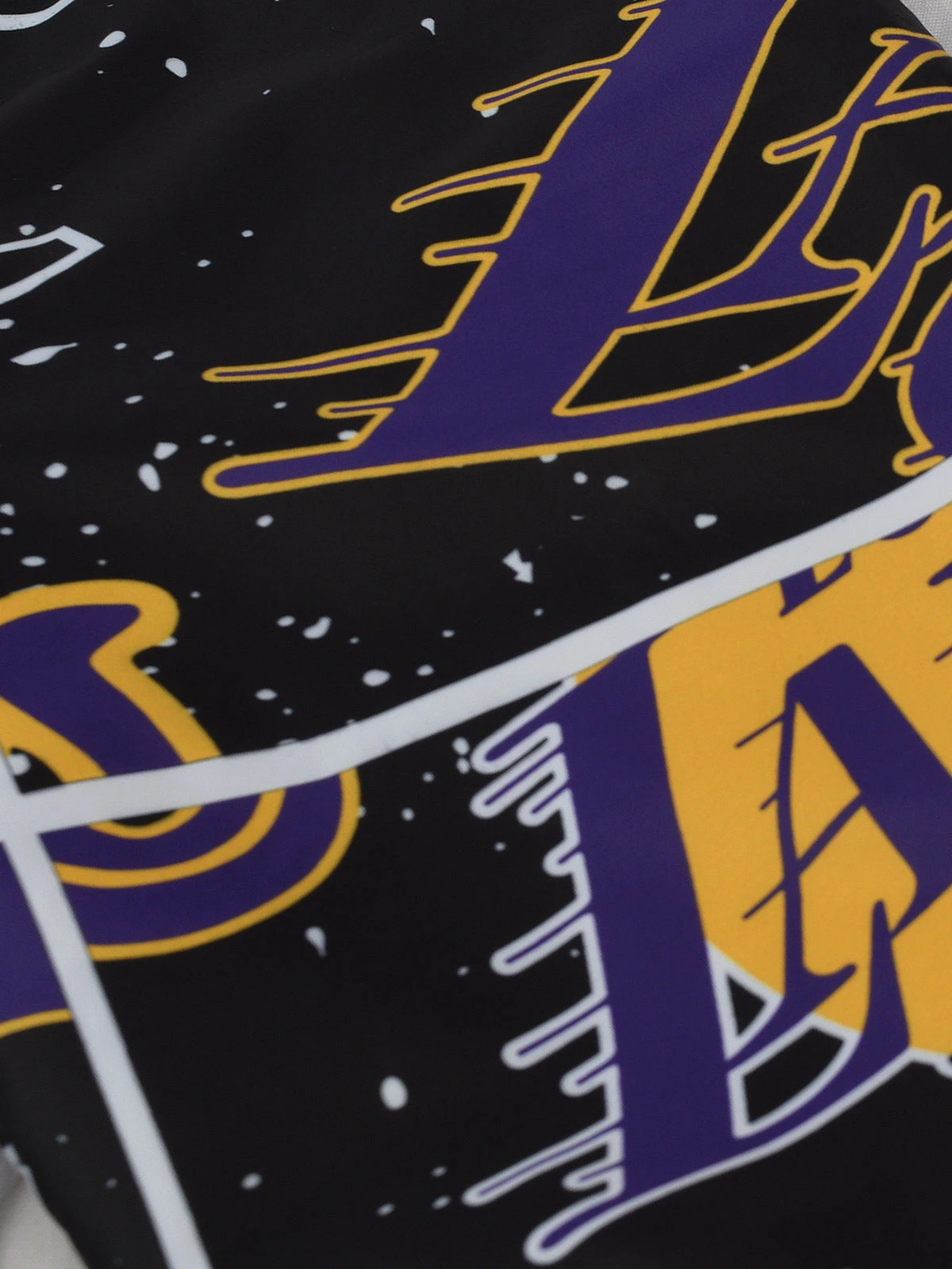 Los Angeles Lakers: Printed Varsity Jacket - Image 3