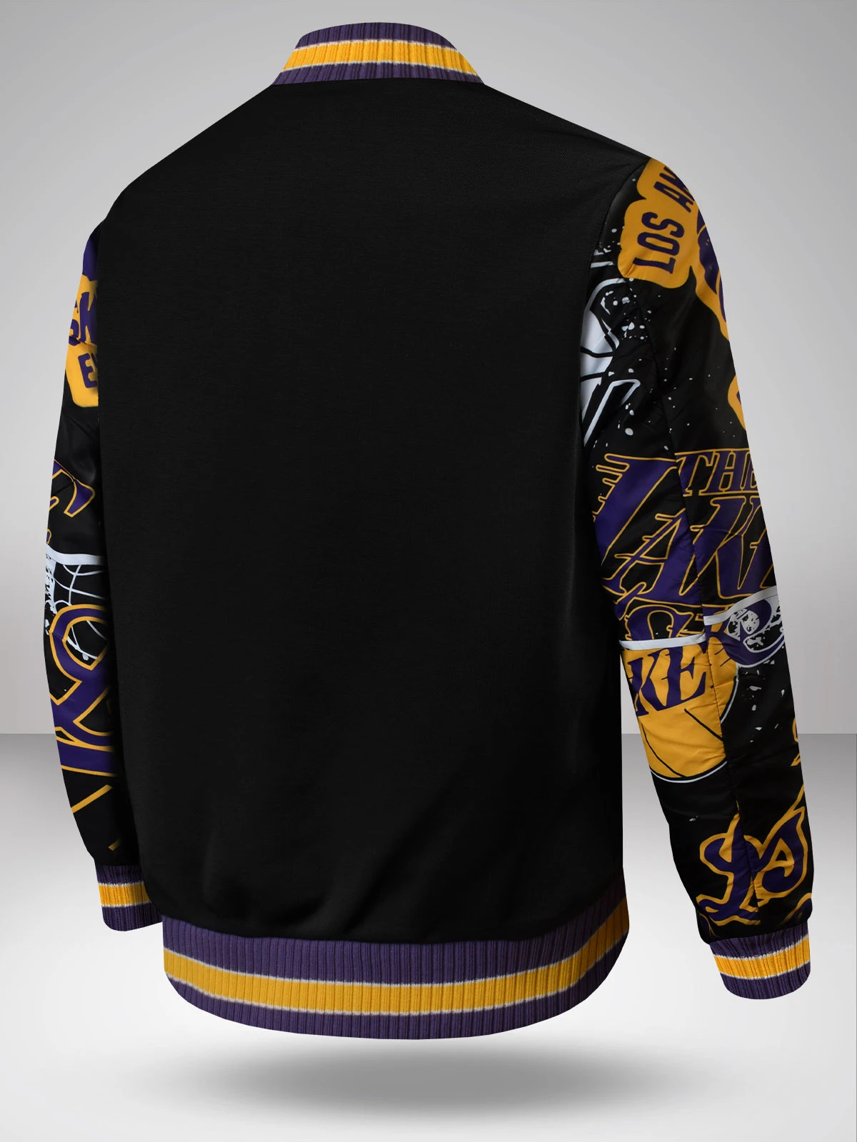 Los Angeles Lakers: Printed Varsity Jacket - Image 6