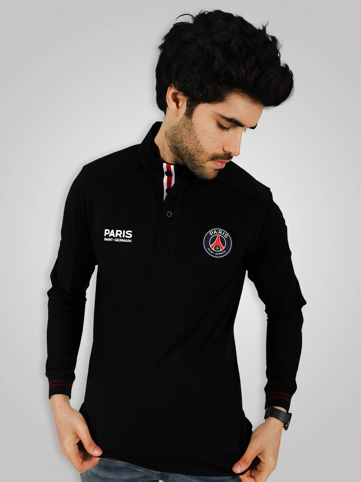 Paris Saint-Germain: High Neck T-shirt - Black - Image 2