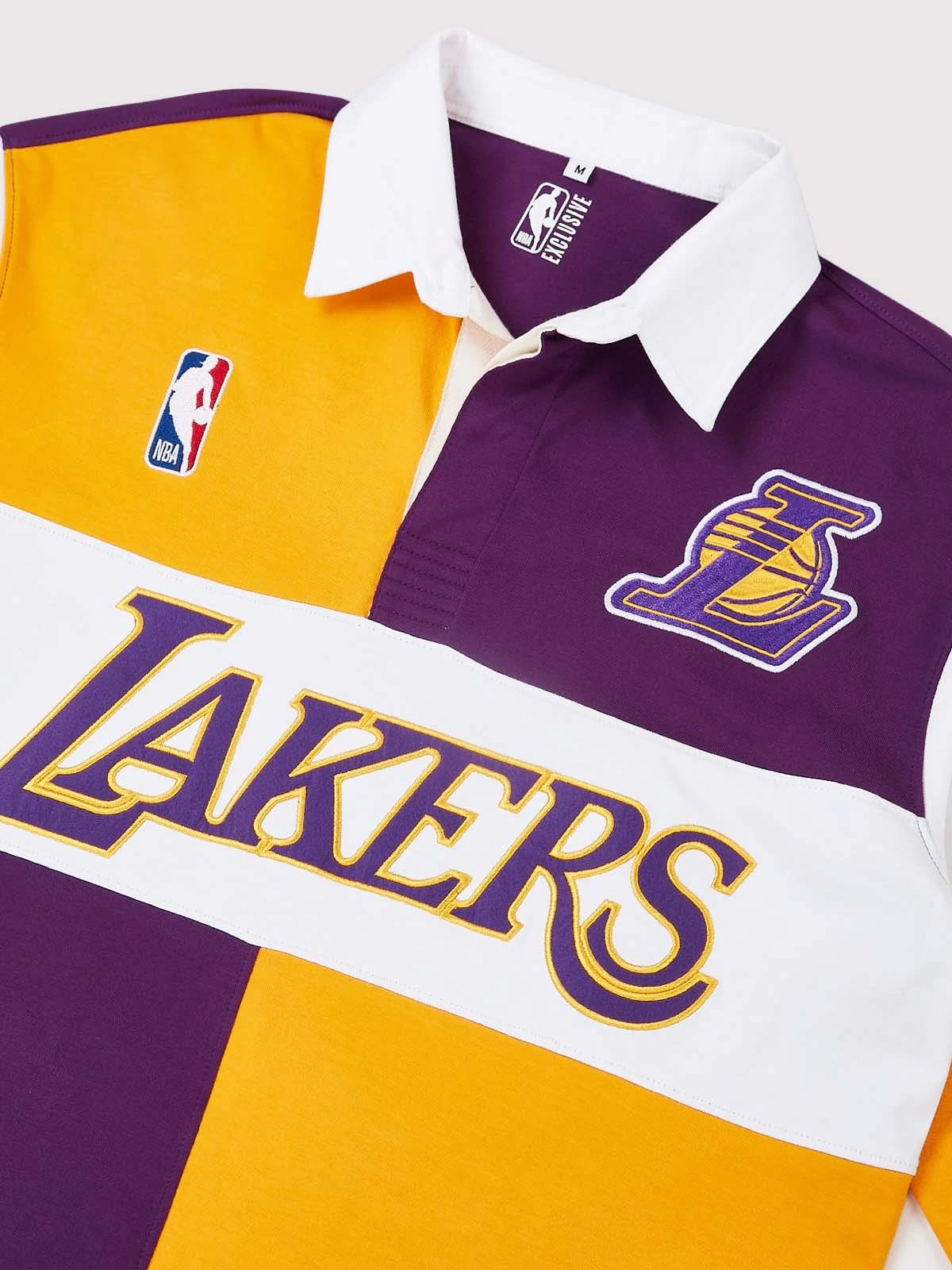 Los Angeles Lakers Embroidered Oversized Polo Full Sleeve - Image 2