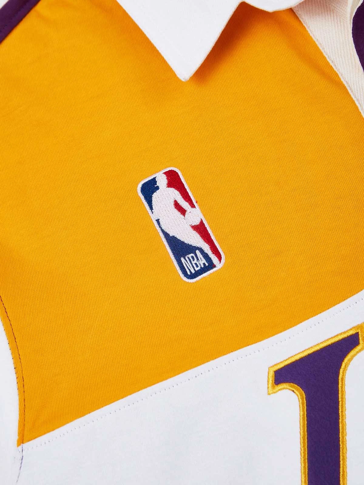 Los Angeles Lakers Embroidered Oversized Polo Full Sleeve - Image 4