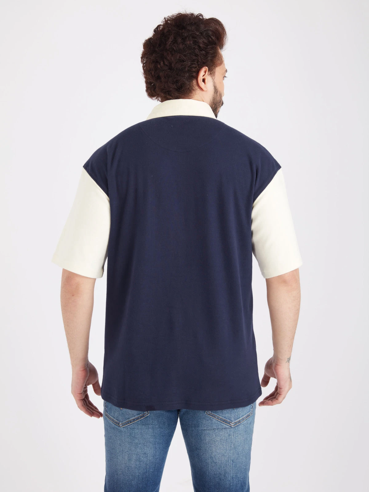 FC Barcelona Typography Oversized Polo - Image 4