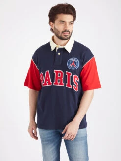 Paris Saint-Germain Typography Oversized Polo