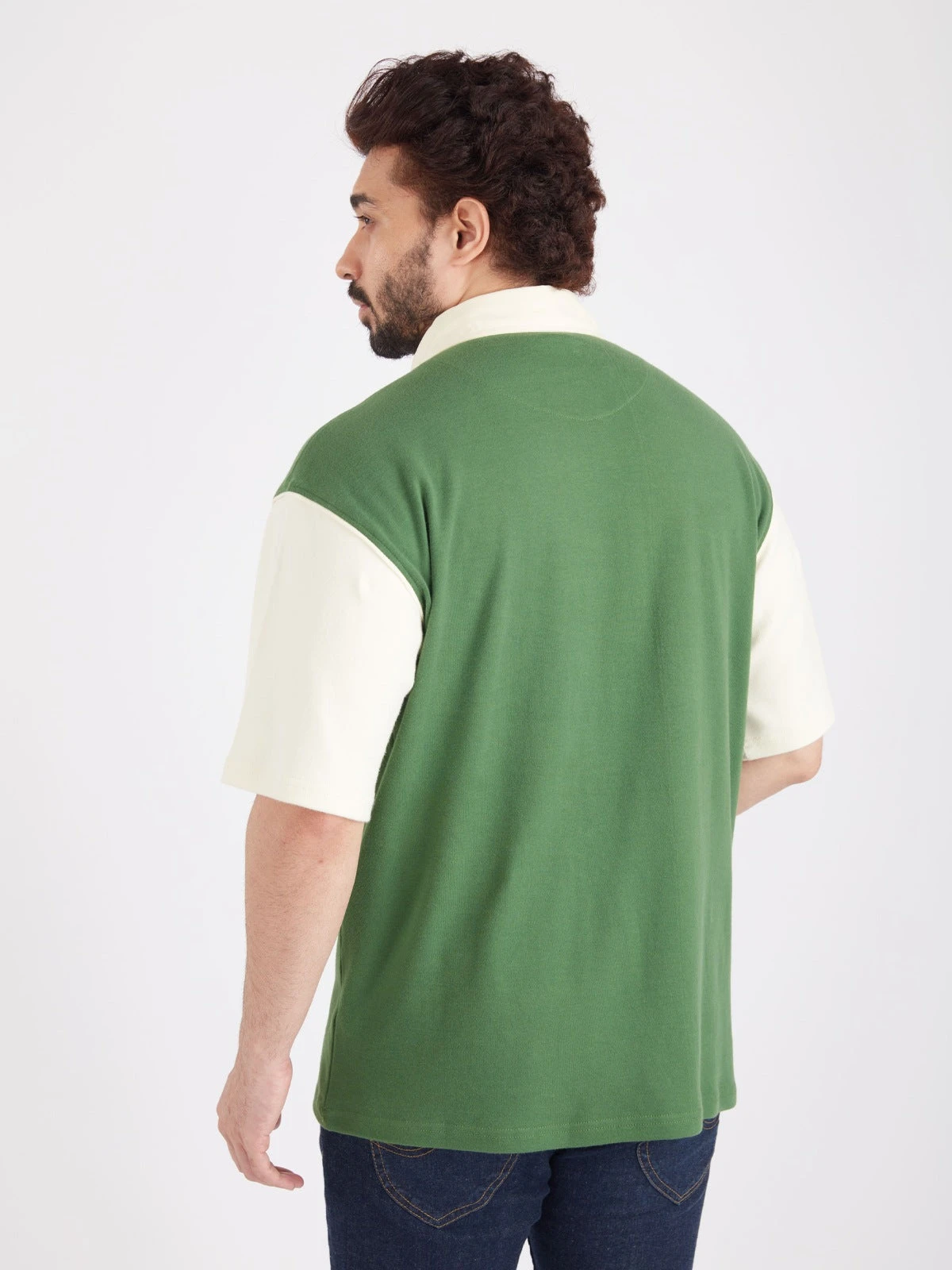 Boston Celtics Typography Oversized Polo - Image 5