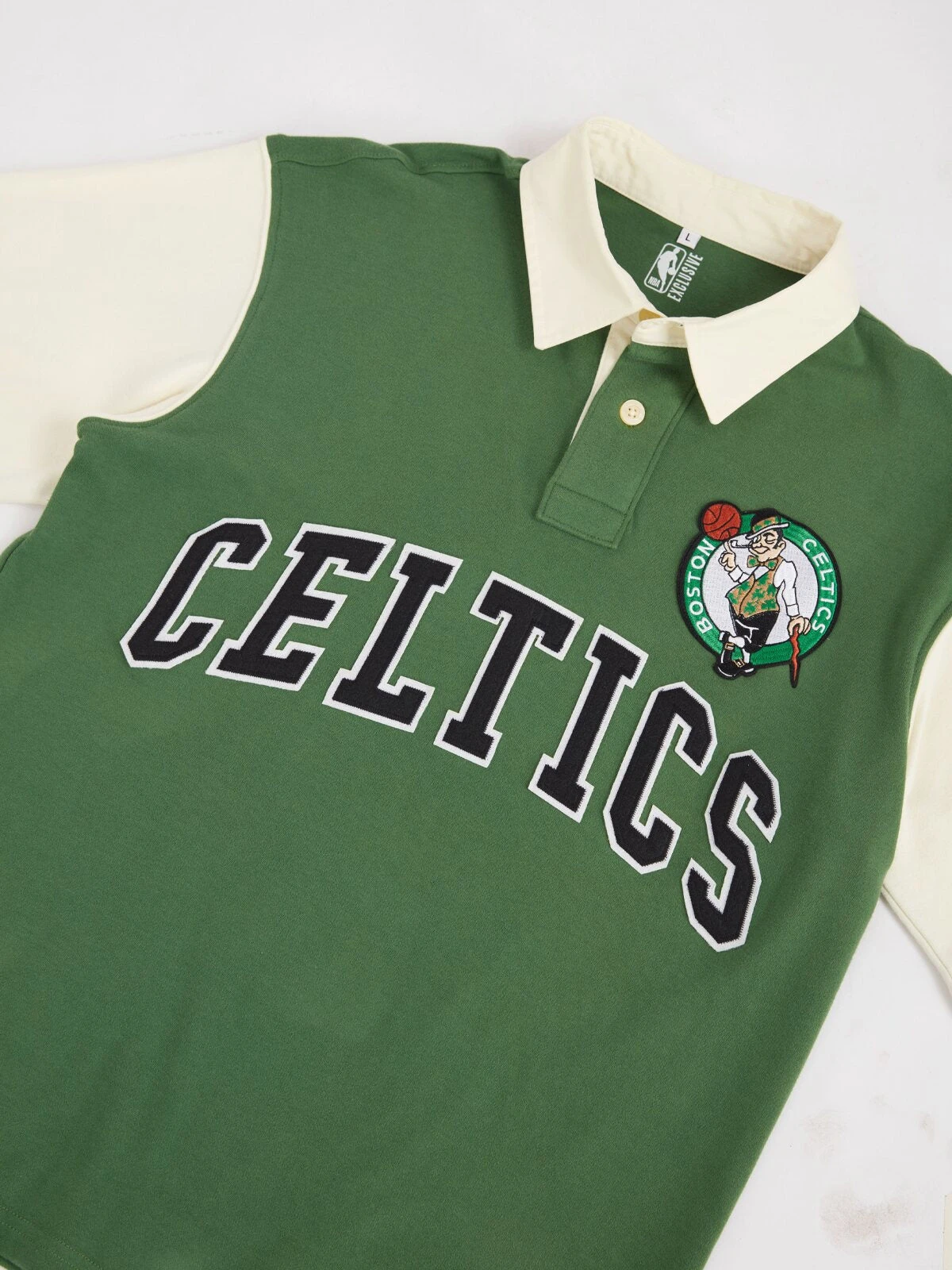 Boston Celtics Typography Oversized Polo - Image 3