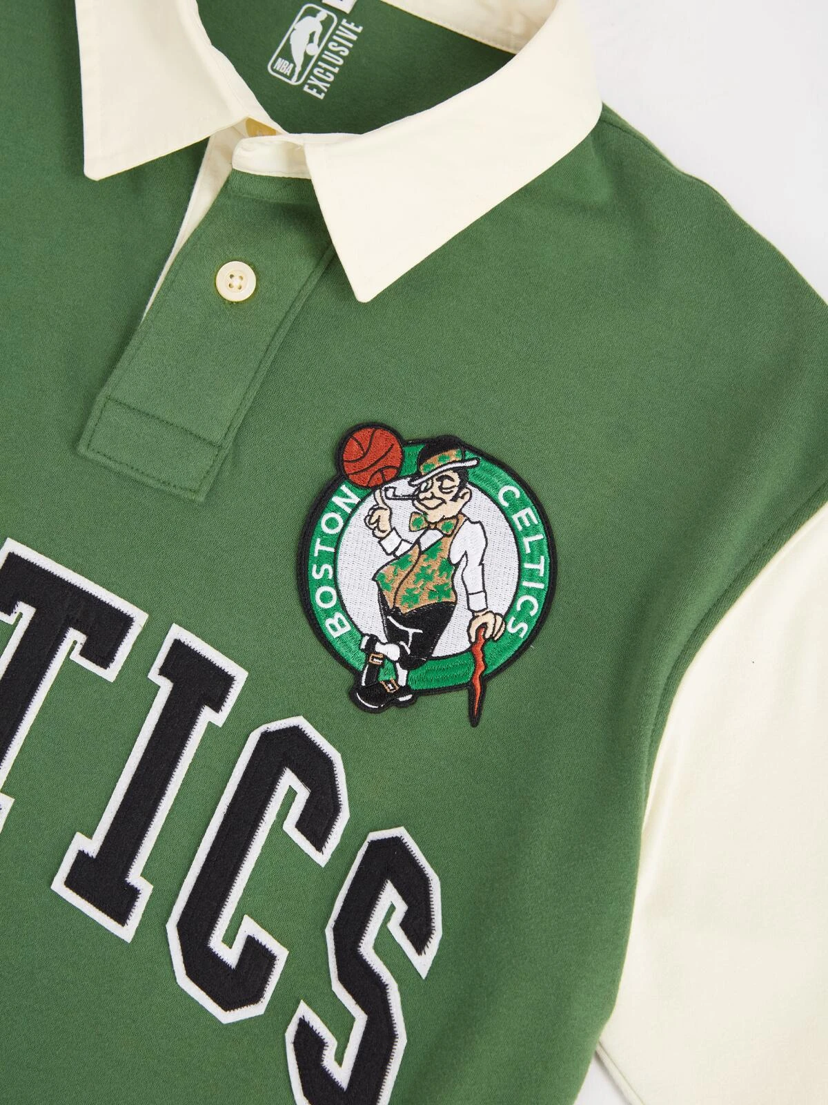 Boston Celtics Typography Oversized Polo - Image 2